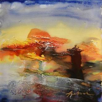 Abstract Color oil painting